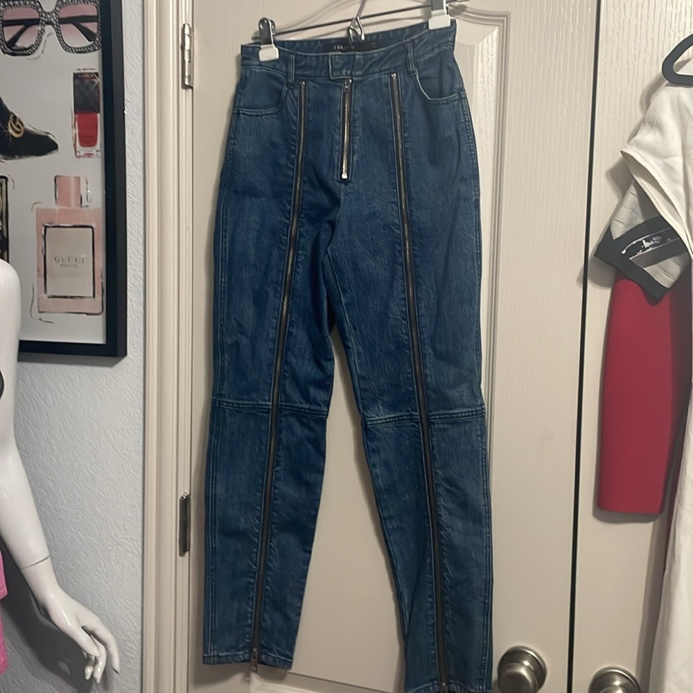 J Brand Connie High Rise Cigarette Zipper Jeans - Picture 3 of 9
